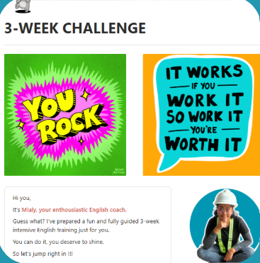 Message de Mialy - English Coach